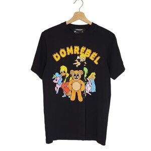 Domrebel Friends Club graphic shirt black size XS